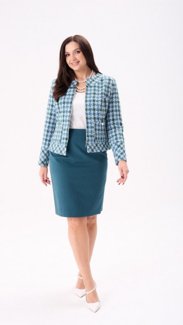 MisLana Костюм 11006 Морская волна фото 4 MisLana Костюм 11006 Морская волна фото 4