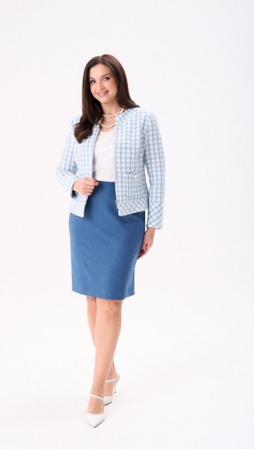 MisLana Костюм 11006 Голубой  MisLana Костюм 11006 Голубой