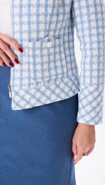 MisLana Костюм 11006 Голубой фото 3 MisLana Костюм 11006 Голубой фото 3