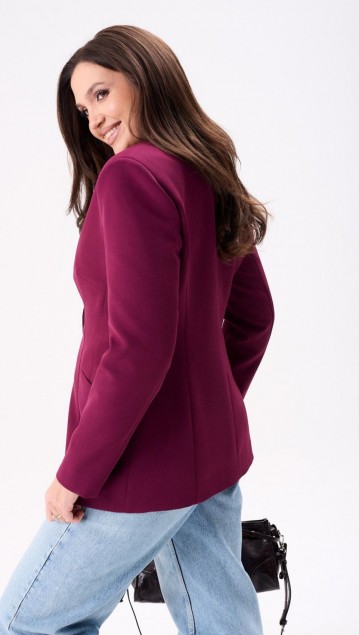 MisLana Жакет 804 Бордо фото 4 MisLana Жакет 804 Бордо фото 4