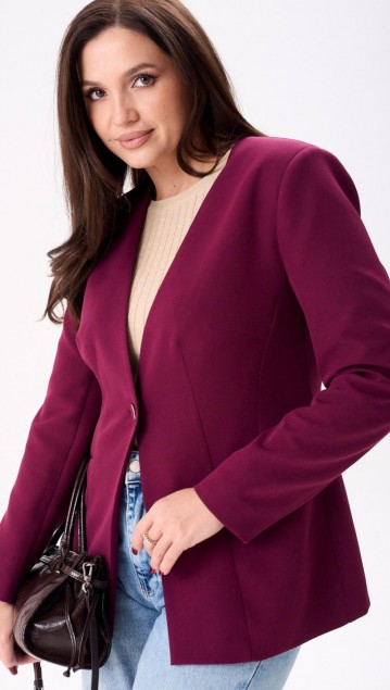 MisLana Жакет 804 Бордо фото 3 MisLana Жакет 804 Бордо фото 3