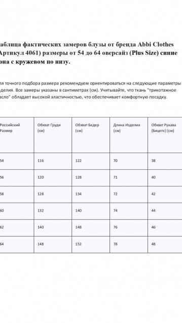 Abbi Блузка 4061 оверсайз темно-синий с белым фото 6