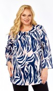 Abbi Блузка 4072сине-кремовая гамма фото 3