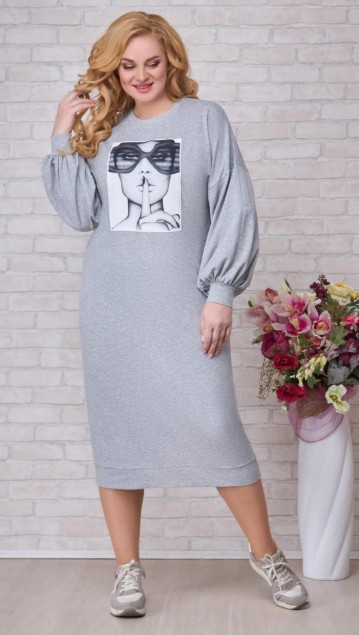 Aira-Style Платье 893 Серый 
