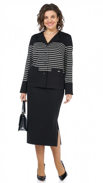 ALANI collection Комплект 2465 Черный-полоска фото 3