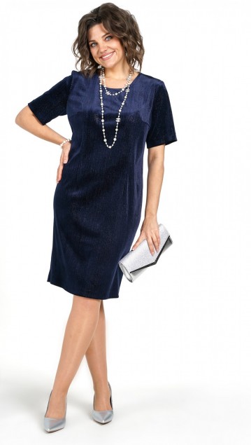 ALANI collection Платье 2468 Синий фото 4