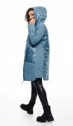Beautiful&Free Пальто 6090 голубой фото 6