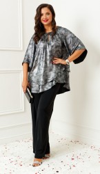  Комплект 6409 черный-серебро