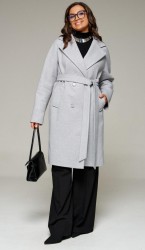  Пальто 7020 светло-серый