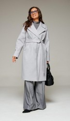  Пальто 7024 светло-серый