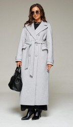  Пальто 7030 светло-серый