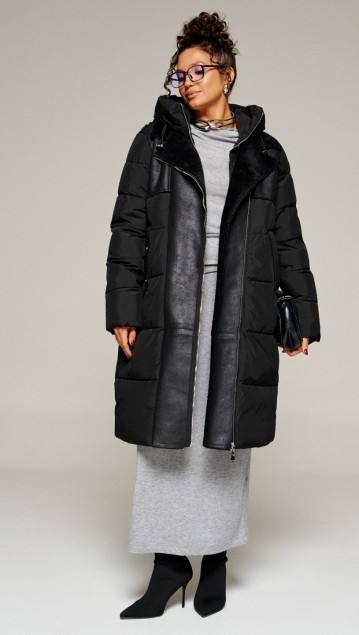 Beautiful&Free Пальто 8011 черный фото 3