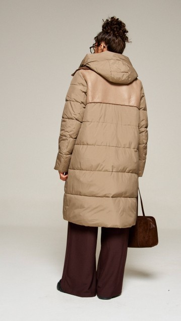 Beautiful&Free Пальто 8011 капучино фото 6