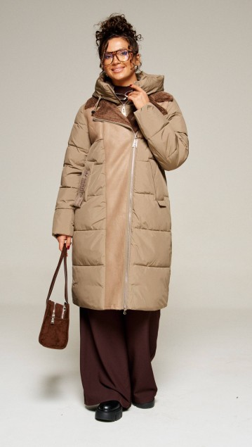 Beautiful&Free Пальто 8011 капучино 