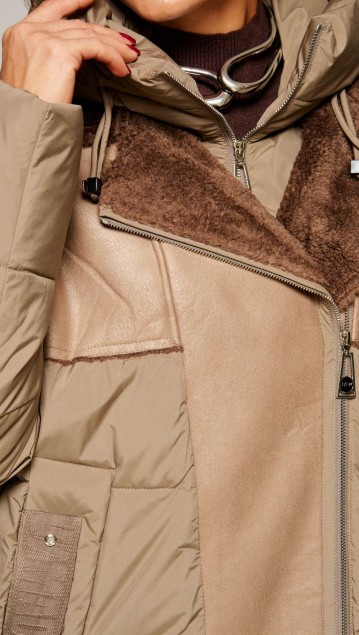 Beautiful&Free Пальто 8011 капучино фото 5