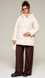  Пальто 8013 молочный