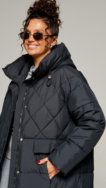 Beautiful&Free Пальто 8016 черный фото 4