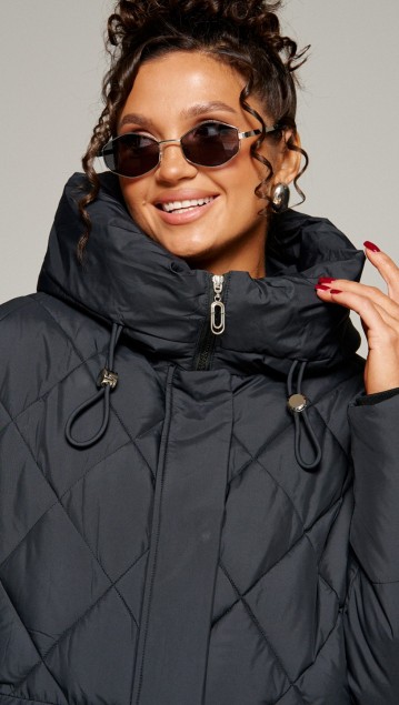 Beautiful&Free Пальто 8016 черный фото 5