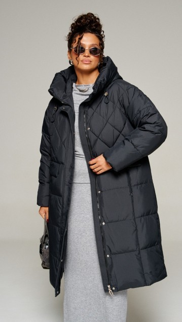 Beautiful&Free Пальто 8016 черный фото 3