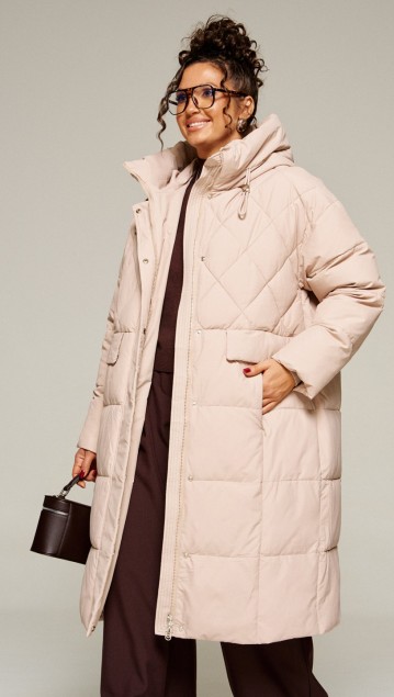 Beautiful&Free Пальто 8016 песочный фото 3