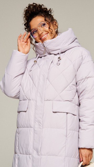 Beautiful&Free Пальто 8016 светло-серый фото 3