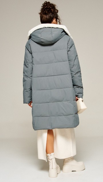 Beautiful&Free Пальто 8019 полынь фото 6