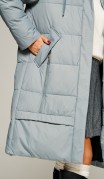 Beautiful&Free Пальто 8022 серо-голубой фото 4