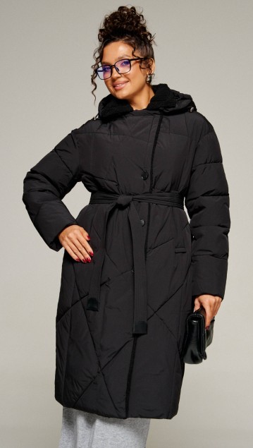 Beautiful&Free Пальто 8024 черный фото 3