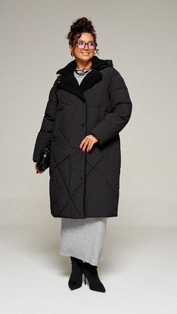 Beautiful&Free Пальто 8024 черный 