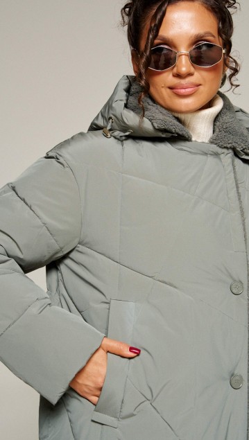 Beautiful&Free Пальто 8024 шалфей фото 4