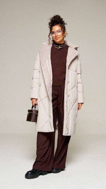 Beautiful&Free Пальто 8024 жемчуг фото 5