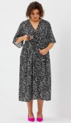 BegiModa Платье 1035 чёрно-белый фото 4