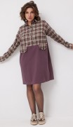 BegiModa Платье 1058 Виноградная клетка фото 2