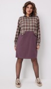 BegiModa Платье 1058 Виноградная клетка фото 8