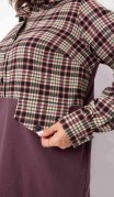 BegiModa Платье 1058 Виноградная клетка фото 4
