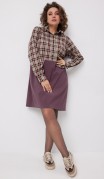 BegiModa Платье 1058 Виноградная клетка фото 6