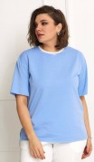 BegiModa Блузка 4086 голубой фото 5