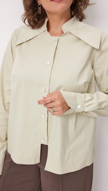 BegiModa Блузка 4135 зелёная дыня фото 2