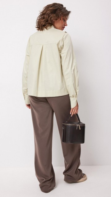 BegiModa Блузка 4135 зелёная дыня фото 7