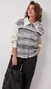 BegiModa Блузка 4136 Сливочно-серый фото 3