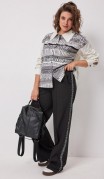 BegiModa Блузка 4136 Сливочно-серый фото 4
