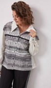 BegiModa Блузка 4136 Сливочно-серый фото 8