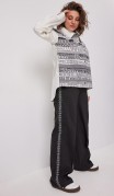 BegiModa Блузка 4136 Сливочно-серый фото 7
