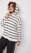 BegiModa Блузка 4137 Чёрно-белый фото 3