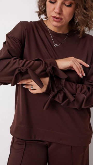 BegiModa Блузка 4139 Мокко фото 2