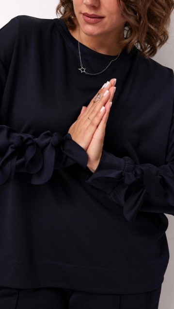 BegiModa Блузка 4139 индиго фото 2