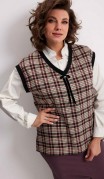 BegiModa Жилет 7019 Виноградная клетка фото 6