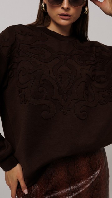 BUTER Джемпер 3214  Коричневый фото 3