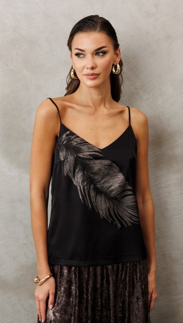 BUTER Блузка 3224 Черный + бронза фото 4