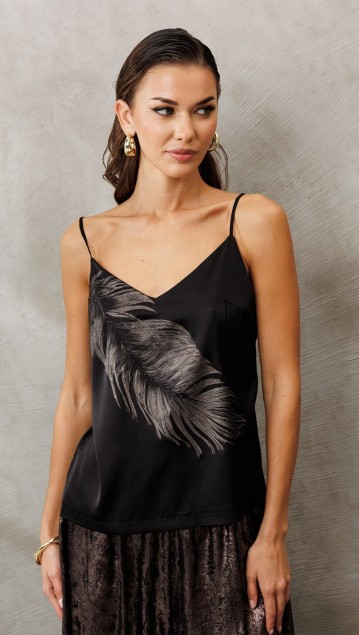 BUTER Блузка 3224 Черный + бронза 